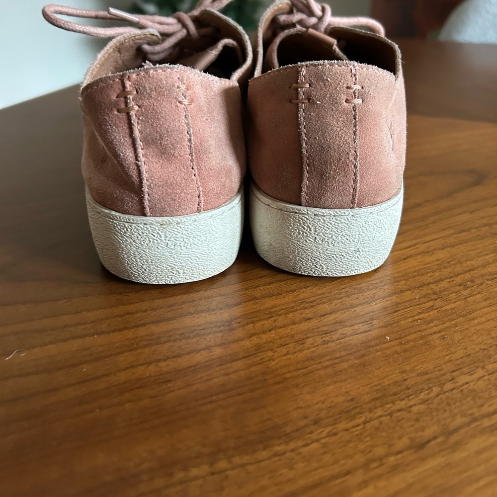 Frye Webster Low Lace Pink Suede Sneakers - Picture 3 of 8